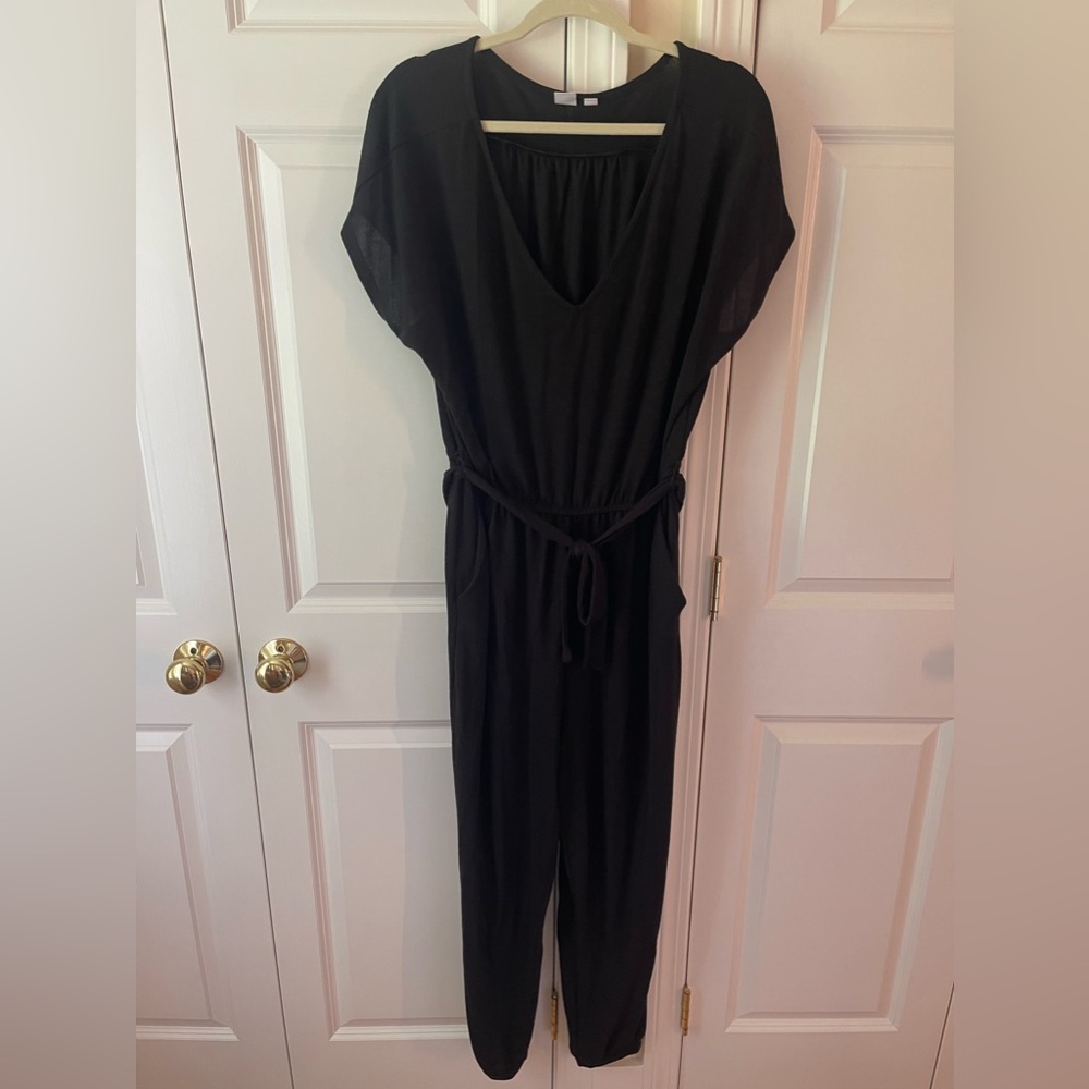 Gap light knit black jumpsuit